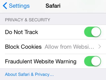 Security settings