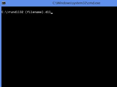 Rundll32 on the command prompt.