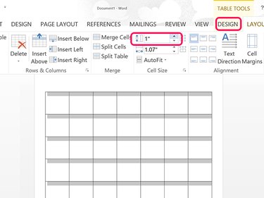 Increase the cell vertical size to 1-inch.