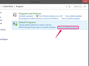 Click Set Default Programs.