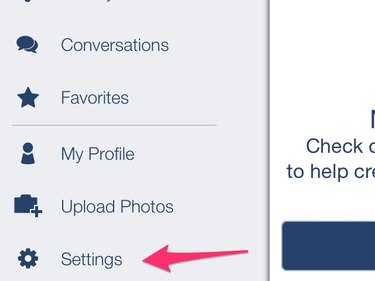 Touch the "Settings" button.