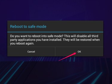 Android safe mode menu