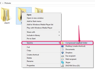 How to compress a folder into a ZIP file.