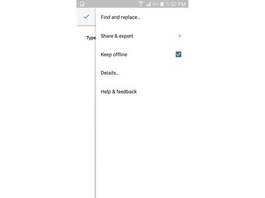 Google Docs (Android 5.0)