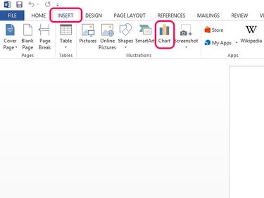 Select the Chart button to see available pie chart designs.