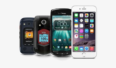 Photo of Push-to-Talk capable Verizon Wireless cell phones.