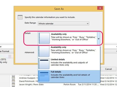 should i import calendar to outlook data file