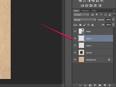 The Layers panel in Photoshop.