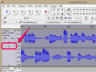 The Panning Control on an Audio Track