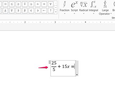 Equations format automatically.