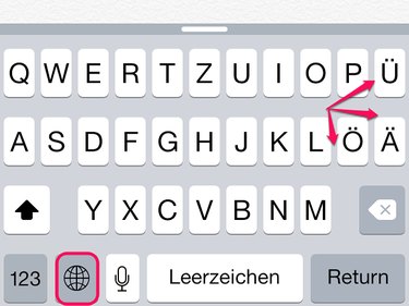 german keyboard on iphone