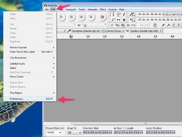 Audacity preferences