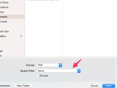 Choose "Reduce File Size" from the Quartz Filter menu.
