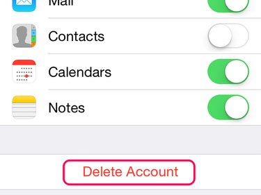 Select Delete Account to start the deletion process.