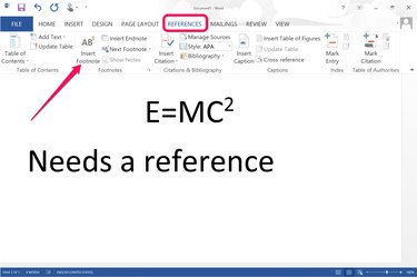 how to insert a citation number