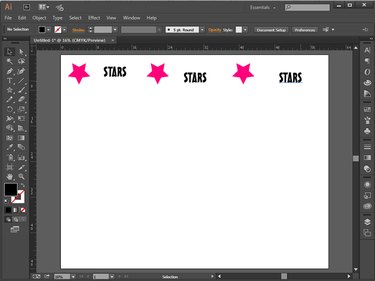Screenshot of a repeated pattern in Illustrator.