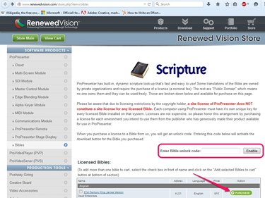 how to access the bible online in propresenter