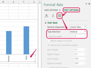 angle text in excel