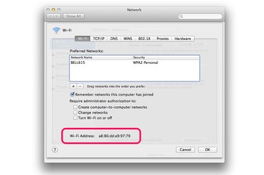 how to find mac address on mac