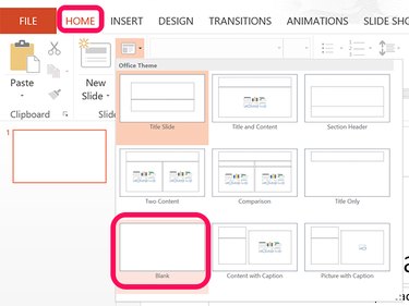 Slide Layout options