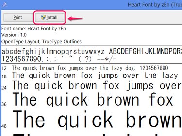 Install a font