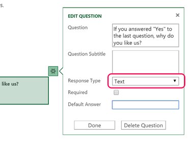 The  Text Response Type.