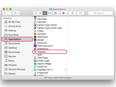 set up dropbox sync for one folder on my mac