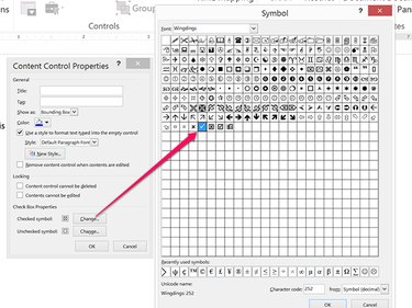 Select an Checked Symbol style.