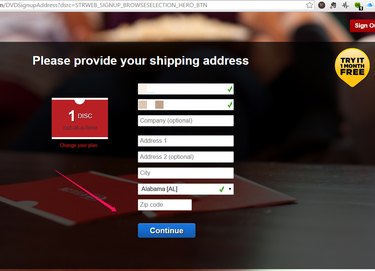 Fill Out Shipping Information