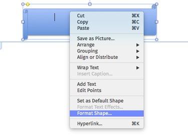 Select Format Shape.