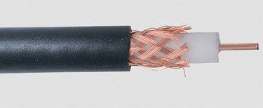 Picture of coax with insulation visible