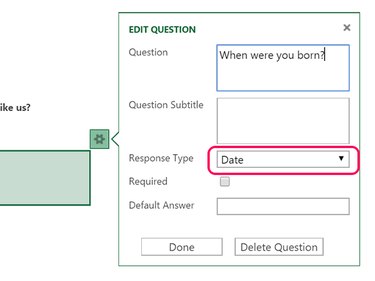 The Date  Response Type.