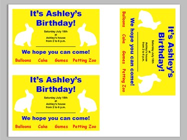 Invitations ready to print