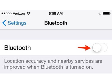 Enable iPhone Bluetooth