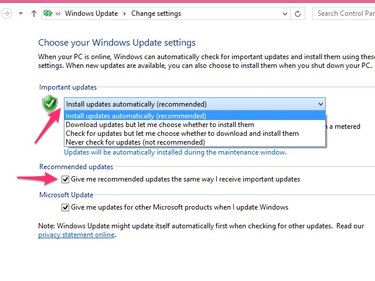Windows Update control panel