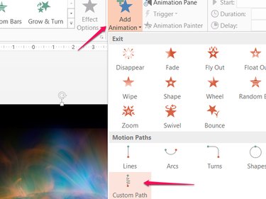 Add a custom path animation.
