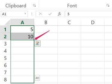 Drag the small square to create a pattern.