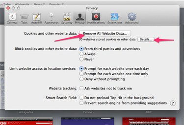 safari remove cookies and cache