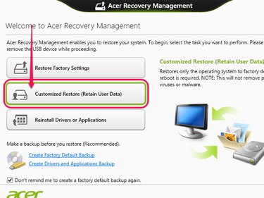 Acer Recovery Management