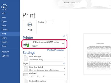 Select your printer.