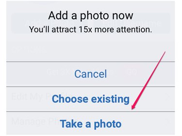Choose Existing or Take New Photo