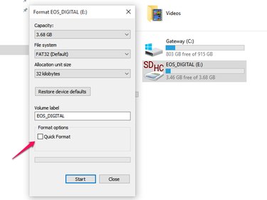 Formatting the Memory Card