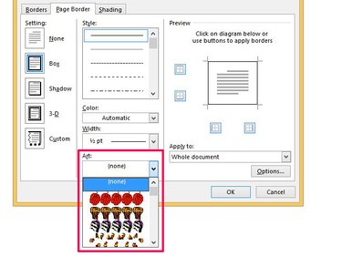 Choose from graphics or line art borders.