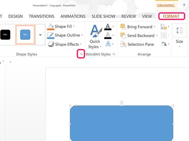 Click the Shape Styles Arrow.