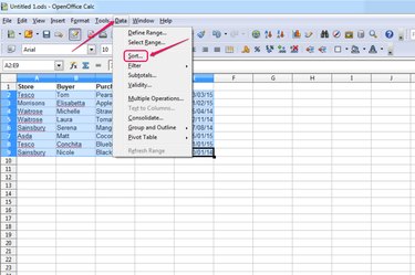 openoffice calc merge cells