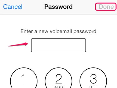Type a new password in the box.