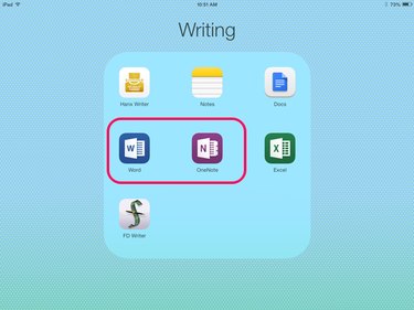 Word and OneNote mobile apps are free to download on smartphones and tablets.