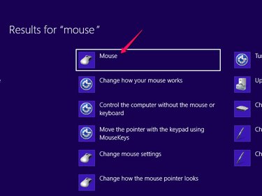 Searching for Mouse on Windows 8