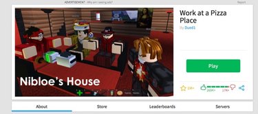 Viewing Roblox games.