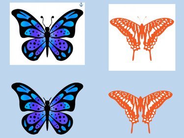 Butterfly pictures with backgrounds removed